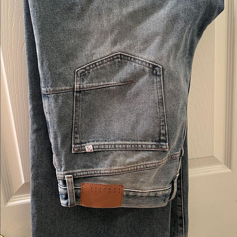 Pacific Sunwear Light Blue extreme baggy men’s Denim Jeans 33x30, NWOT